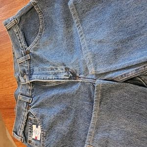 (59) 34x34 heavy denim work jeans.